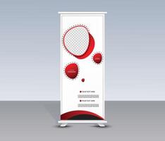 Creative Roll Up Banner Template Design vector