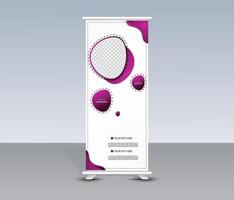 Creative Roll Up Banner Template Design vector