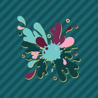 abstract colored liquid splash background vector