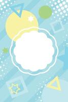 abstract colorful blank tag background vector
