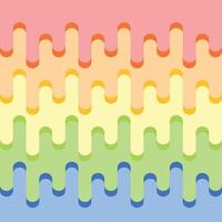 flat rainbow liquid pattern background vector