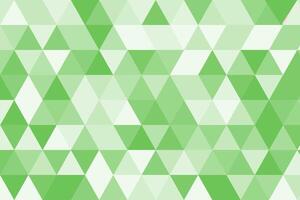 Geometric Soft Color Pattern Green and White Triangular Mosaic with Varied Shades vector