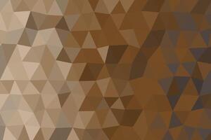 Abstract Low Poly Background in Neutral Brown and Beige Tones with Gradient vector