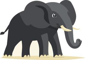 elephant, front view, perfect for wildlife vector