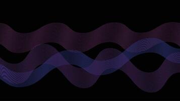 A wave pattern on a black background vector