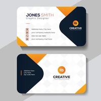 Free elegant minimal red and gray business card template vector
