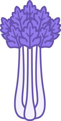 Celery Colored Icon. Vegetarian Food Icon. Organic and Natural Product. Vegetables Concept