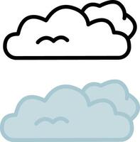 Cloud icons. Cloud Illustration on White Background vector