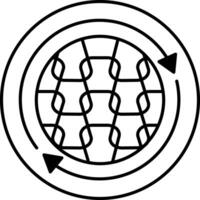 Recycled Nylon Icons. Recycling Clothes. Circular Reuse Textile. Tag, Label For Clothes vector