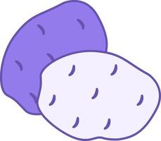 Potato Color Icon. Icon of Natural and Organic Products. Vegetarian food. Vegetables Concept vector