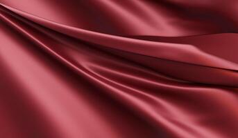 Satin Fabric, Silk Satin, Shiny, Shiny, Elegant Waves, Background for banner, backdrop or surface, High Detail Fabric Texture, 3D Fabric Illustration photo