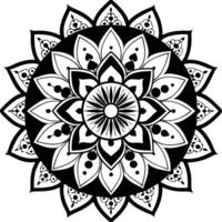 Intricate Black and White Mandala Patterns vector