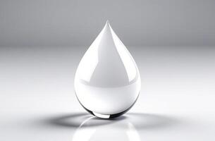 Mockup of white drop on white background for text name of vitamin or mineral photo