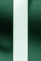 Background with the white center line on a dark green background. Vertical view photo