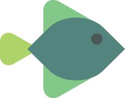 Simple flat illustration of a fish vector