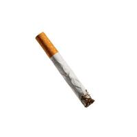 A cigarette stick floating gently in front of a white canvas photo