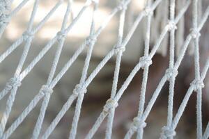 close up of rope in the net photo
