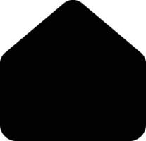 Home Full Black Filled Icon Isolated on White Background vector