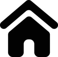 Home Roof Black Filled Icon Isolated on White Background vector