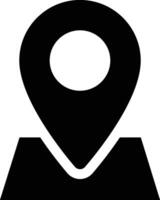 Maps with Trapezoid Black Filled Icon Isolated on White Background vector