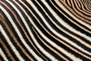 Close-Up of Zebra Stripes Texture photo