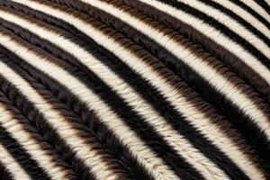 Close-Up of Zebra Stripes Texture photo