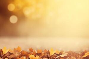 Autumn background and copy space. photo