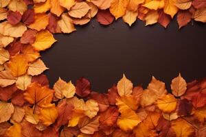 Autumn background and copy space. photo