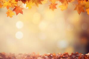 Autumn background and copy space. photo