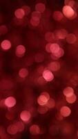Red bokeh background with red lights video