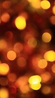 A blurry image of a red and yellow light video