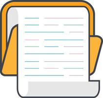 Document and Folder Icon vector