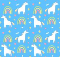 Pattern of unicorn vector