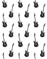 Seamless pattern of electronic guitar vector