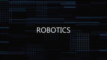 Robotics Glitch Title Animation With Digital Background video