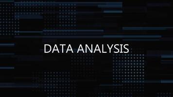 Data Analysis GLITCH TITLE ANIMATION WITH DIGITAL BACKGROUND video