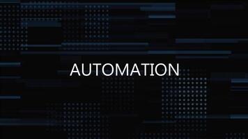 Automation Glitch Title Animation With Digital Background V1 video