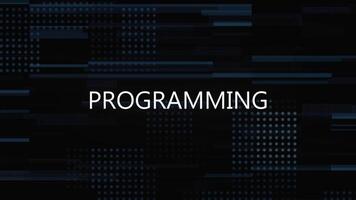 Programming Glitch Title Animation With Digital Background video