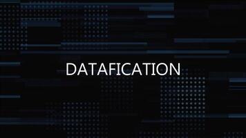 DATAFICATION GLITCH TITLE ANIMATION WITH DIGITAL BACKGROUND video
