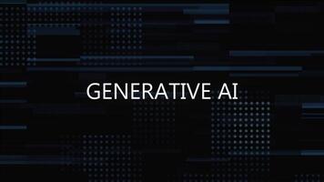 Glitch Title Animation With Digital Background video
