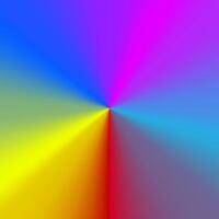 Conical or angular wheel rainbow gradient clipart spectrum illustration. vector