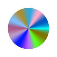 Conical gradient clipart wheel rainbow spectrum round circle angular illustration. vector
