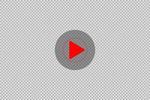 Click, push, record button on multimedia app window interface. Empty movie computer screen. Play icon. vector