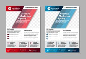 multicolored letterhead document paper template in trendy low diagonal style for business visual identity vector
