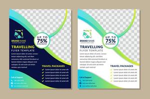 summer travel social media post web banner design template Memphis abstract template color. blue and white background travelling flyer vector