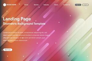 Creative abstract gradient for website and landing page template. gradient mesh colors. vector