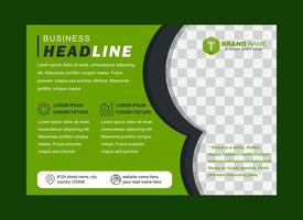 Organic Farming poster page template or agriculture presentation templates, brochure design, website slider, landing page, annual report, company profile. vector