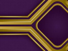 abstract layer geometric shape blocks, bright colorful purple background gold paper styled poster or banner, fun paint futuristic background texture canvas, modern art design. dot black pattern vector