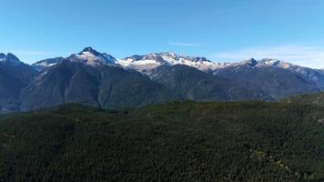 Aerial view of mountains with glaciers near Squamish, British Columbia, Canada. video