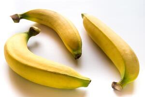 Cavendish banana Isolated on white background photo